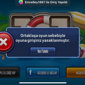Zynga 101 Okey Plus Hesabım Kapatıldı