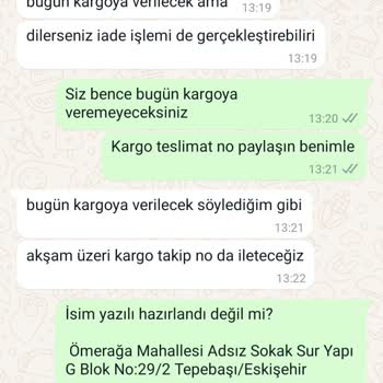 Minimono Firmasının Sorumsuzluğu, Teslim Tarihine Uymuyorlar