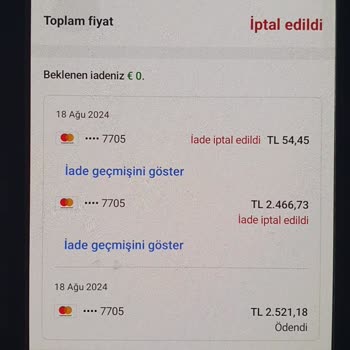 Booking Para İademi Yapmadı Ve İlgilenmedi