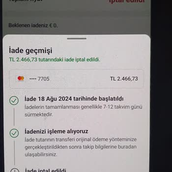 Booking Para İademi Yapmadı Ve İlgilenmedi