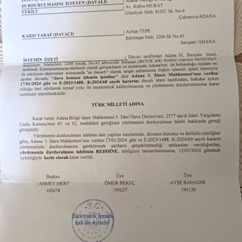 DASK Sigortası Gerekçe Açıklama Yapmadan Red Kararı Vermiştir