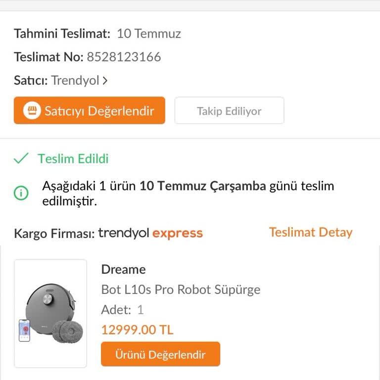 Trendyol'dan Aldığım Robot Süpürge 2 Ayda Bozuldu Ve Teknik Servis Kabusu