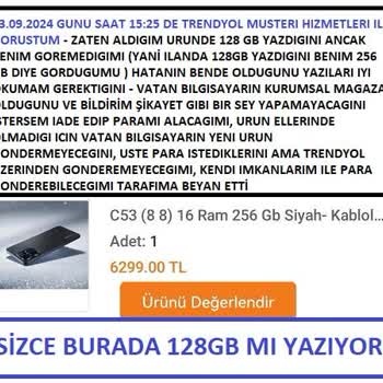 Trendyol Yanlış Ürün Gönderimi Ve İade Sürecinde Sorunlar Yaşadım