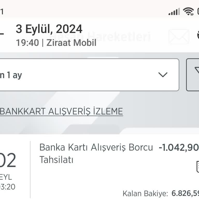 Ziraat Bankası Banka Kartı Alışveriş Borcu!