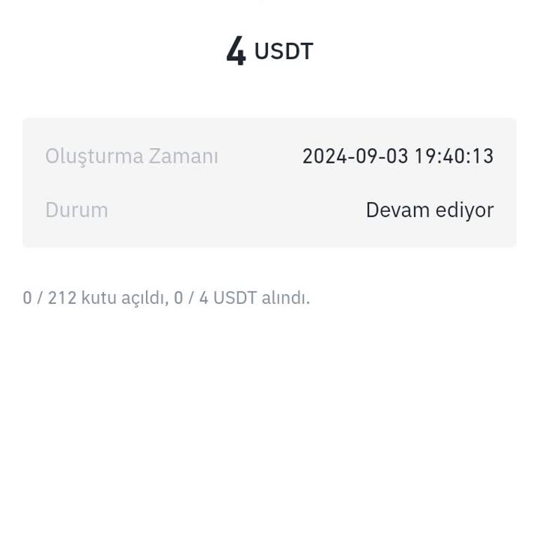 Binance Yanlışlıkla Kırmızı Paket Aldım