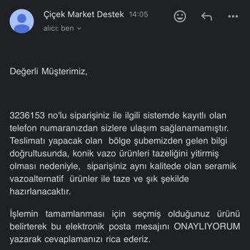 Çiçek Market Sipariş Ettiğim Ve Gelen Çiçek