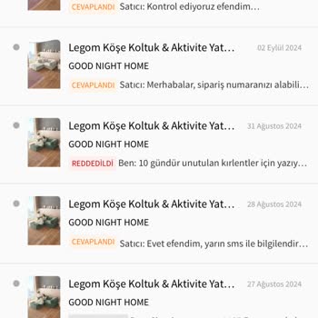 Good Night Home Eksik Gönderdiği Ürünleri Tedarik Etmiyor