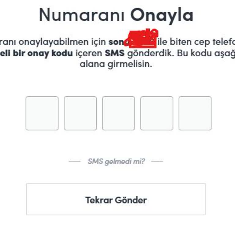 Bionluk Numara Doğrulamak İçin Kod Gelmiyor