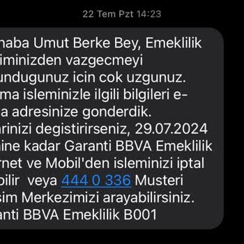 Garanti BBVA BES Pişmanlıktır Dava Edeceğim