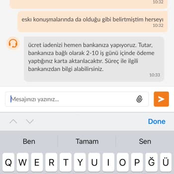 Trendyol Yemek Trendyolgo Yanlış Ve Çiğ Gelen Sipariş Sonrası Olmayan Para İadesi