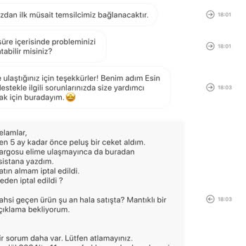 Gardrops Canlı Chat'in Yanıt Vermemesi Siparişlerin Çatır Çatır İptal Edilmesi