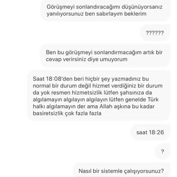 Gardrops Canlı Chat'in Yanıt Vermemesi Siparişlerin Çatır Çatır İptal Edilmesi