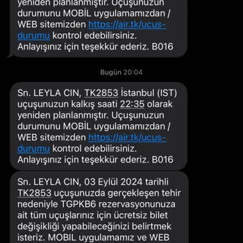 THY Gecikme Sorunu Ve İkram