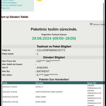 UPS Firması Evrakımı Getirmiyor