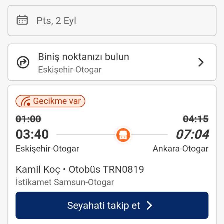 Kamil Koç'ta (3) Saatlik Gecikmeye İade Vermeyen Müşteri Hizmetleri!