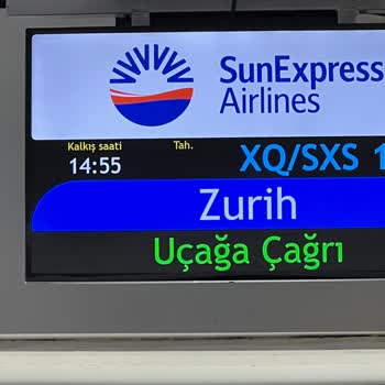 SunExpress Hava Yolları Habersiz Yere Fazla Bekletildik