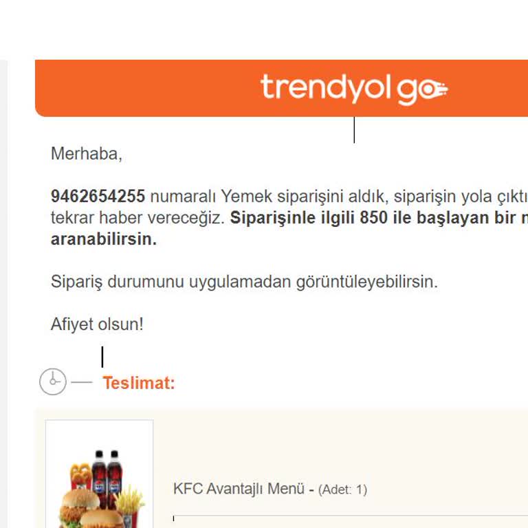 Trendyol GO Yemek Geciken Sipariş