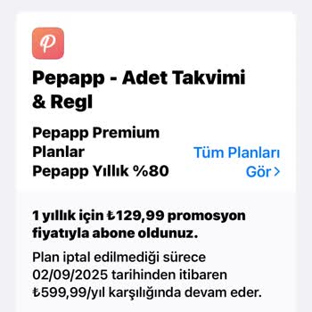 Pepapp Premium Satın Aldım Ancak Gelmedi?