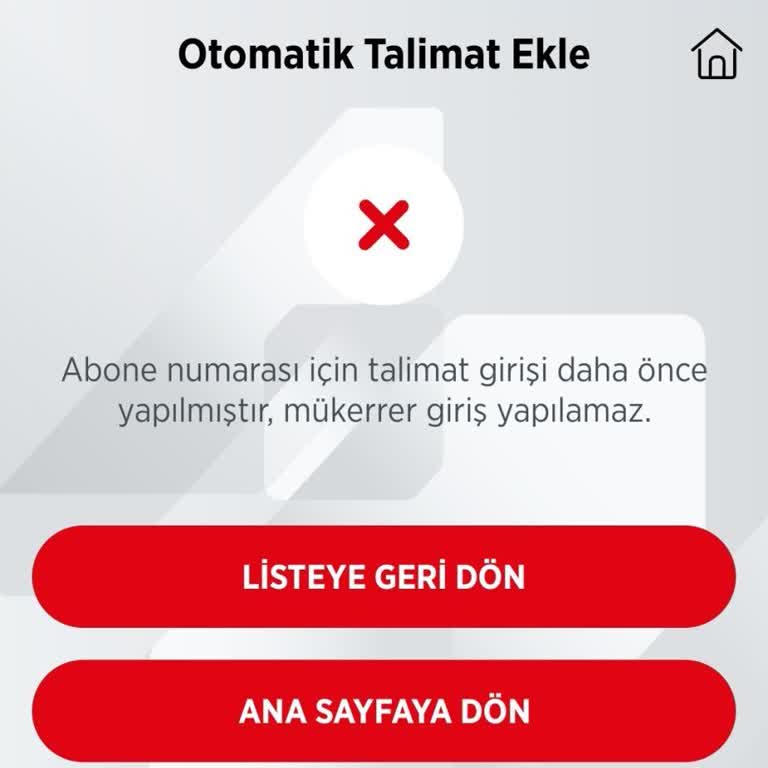UEDAŞ Otomatik Ödeme Giriş Zaten Yapılmıştır Sorunu