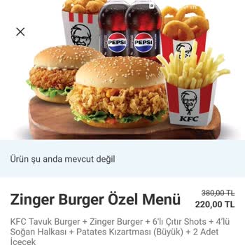 KFC Burgerin İçi Boş