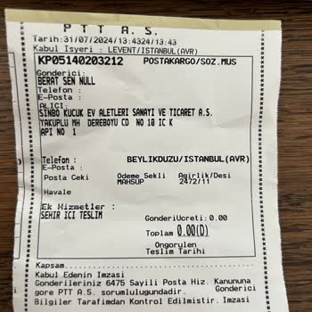 Sinbo Servis İçin Gönderdiğim Ürünümü Geri Göndermiyor