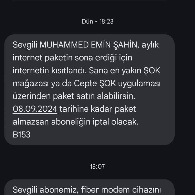Şok Net İnternet Hizmet Kalitesizliği
