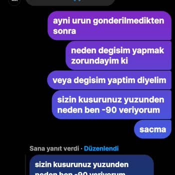 Zincirwear İlgisizlik Ardından Geri Dönüş Yapılmaması Vb.