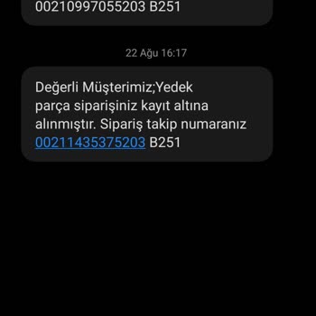 Sinbo Yedek Parça Siparişimin Sürekli Geciktirilmesi