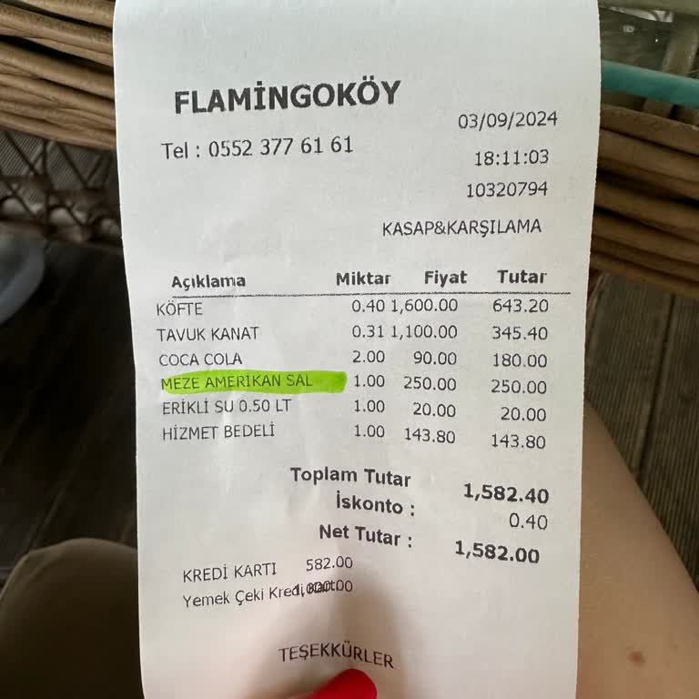 Flamingo Köy Fahiş Fiyatlar Ve Gizli Ücretler: Bir Restoran Kabusu