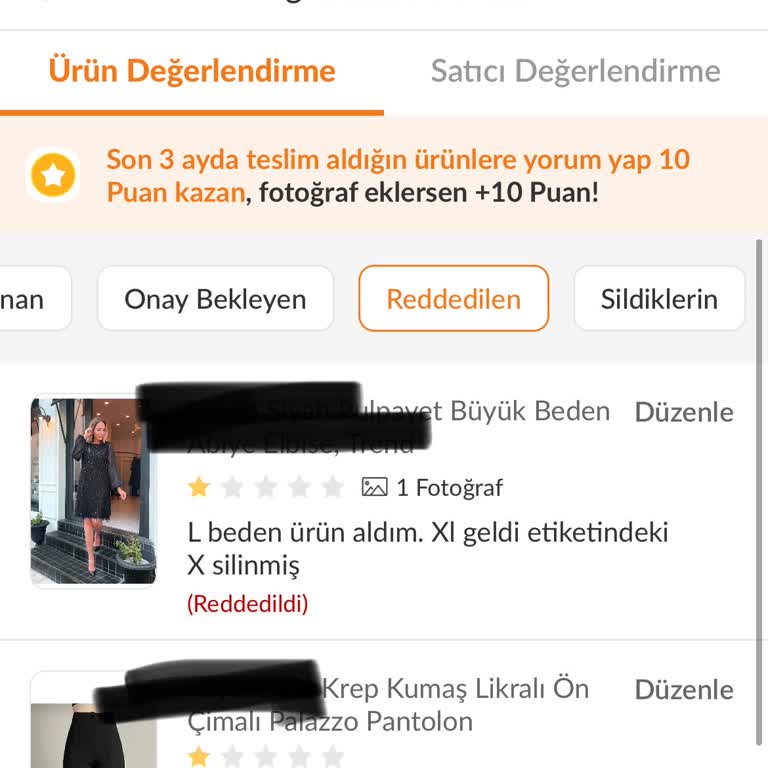 Trendyol Yanlış Ürün Gönderimi Ve Yorumların Yayınlanmaması