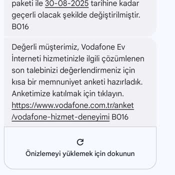 Vodafone Net Yanlış Paket Değişikliği