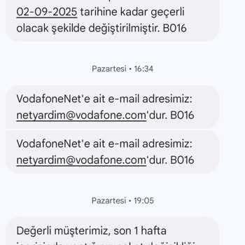 Vodafone Net Yanlış Paket Değişikliği