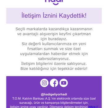 Tom Pay Üyelikten Haberim Yok