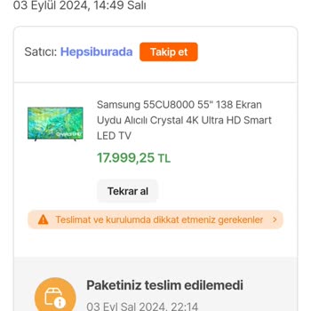 Hepsiburada Bilgisiz Sipariş İptali İade