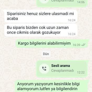 Li Poupon Siparişim Ulaşmadı Ve İletişim Sorunları Yaşadım