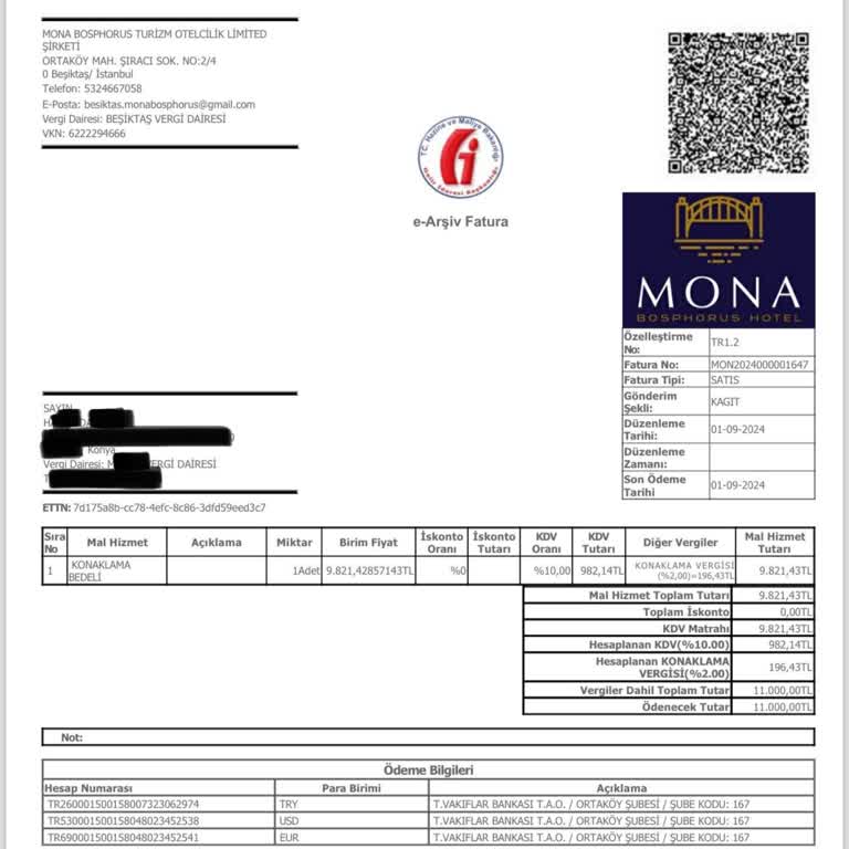 Mona Bosphorus Hotel Resepsiyon Görevlisinin Umursamazlığı