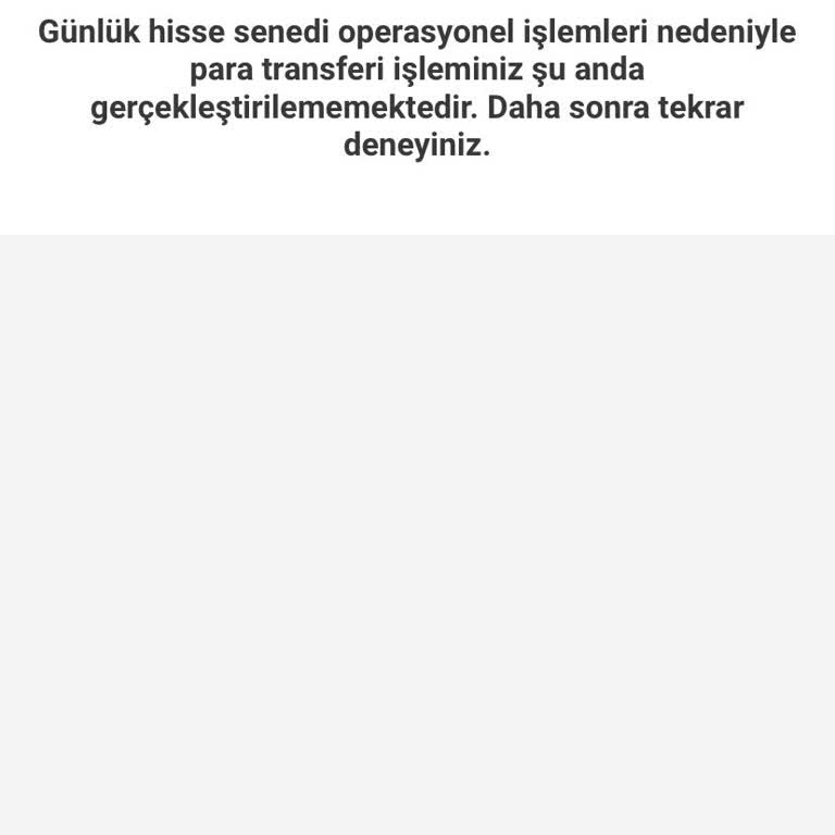 VakıfBank Yatırım Hesabından Para Transferi Sorunu