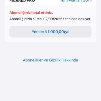 FaceApp Aboneliği İptal Etmeme Rağmen Parayı Kesmeleri