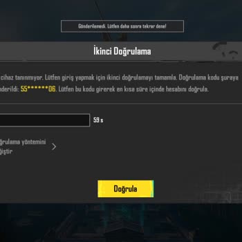 PUBG (Pubgmobile.com) Telefon Onay Kodu Gelmiyor!