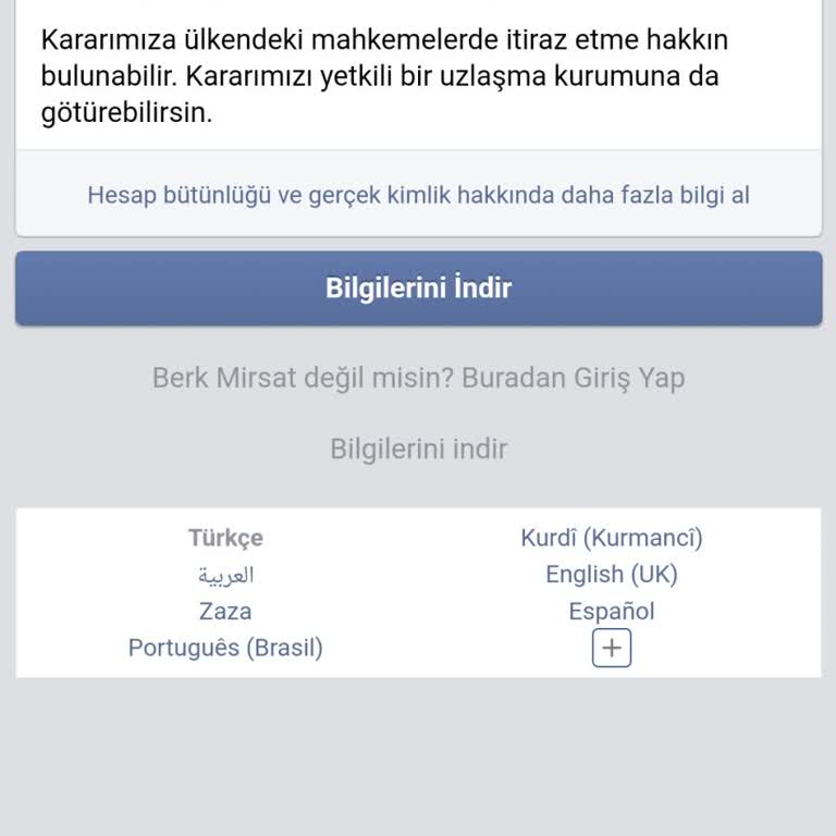 Meta Facebook Hesabım Suçsuz Yere Kapatıldı