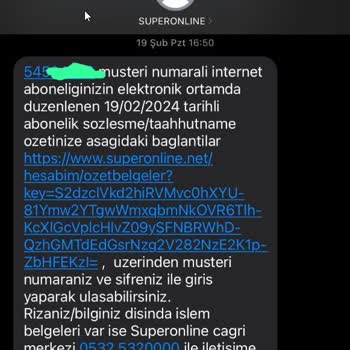 Superonline Sözleşmede Söz Verilenden Yüksek Fatura Göndermesi