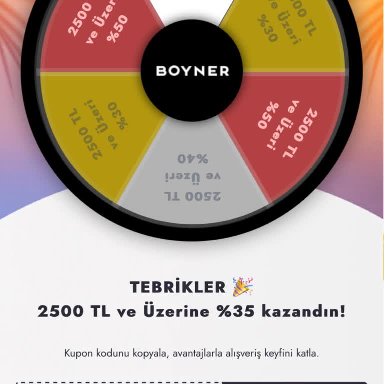 Boyner İndirim Çarkı Neden Kullanılmıyor?
