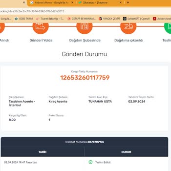 Trendyol - Y*******'s Home Eksik Kargo - Hatalı Ürün - Takipsizlik
