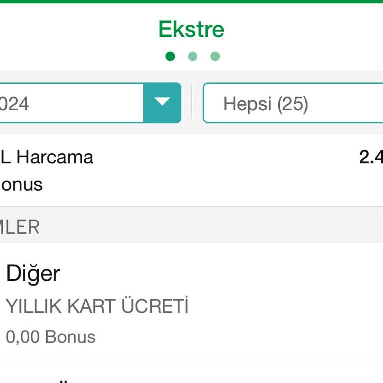 Garanti Bankası Kredi Kartı Kullanım Bedeli