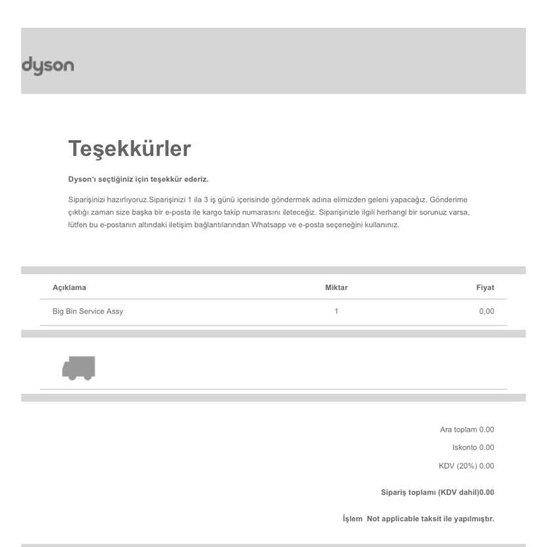 1.5 Aydır Dyson Parça İçin Bekletiyor