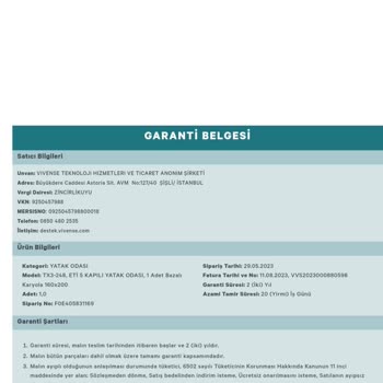 Vivense Müşteri Hizmetlerine Ulaşamıyorum