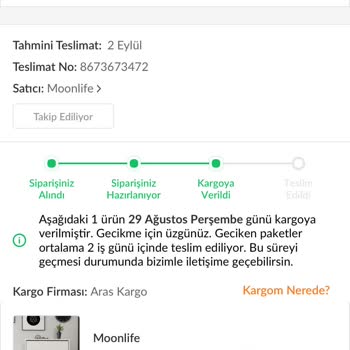 Trendyol'dan Aldığım Ürün Kargoda Kayıp Oldu