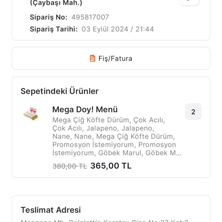 Migros Yemek Teslim Edilmeyen Yemek Teslim Edildi Gösterip Para İade