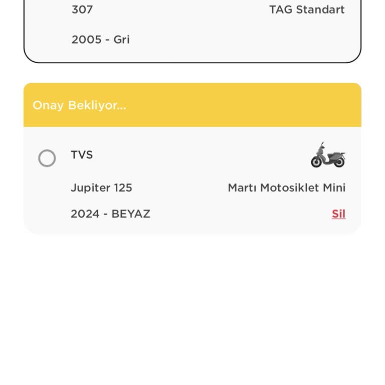 Martı Tag Ehliyet Güncellemesi Ve Araç Güncellemesinde Destek Vermedi