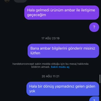 Gold Mobilya Gld Mobilya'dan Aldığım Ürün 1 Aydır Gönderilmiyor
